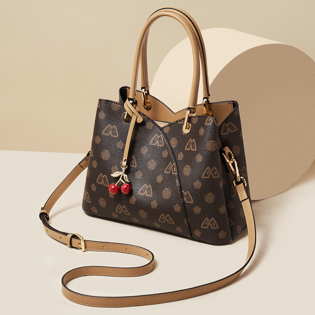 Tote Bag Leather Monogram - SAFIYA PVC Deri kadın Omuz Çantası