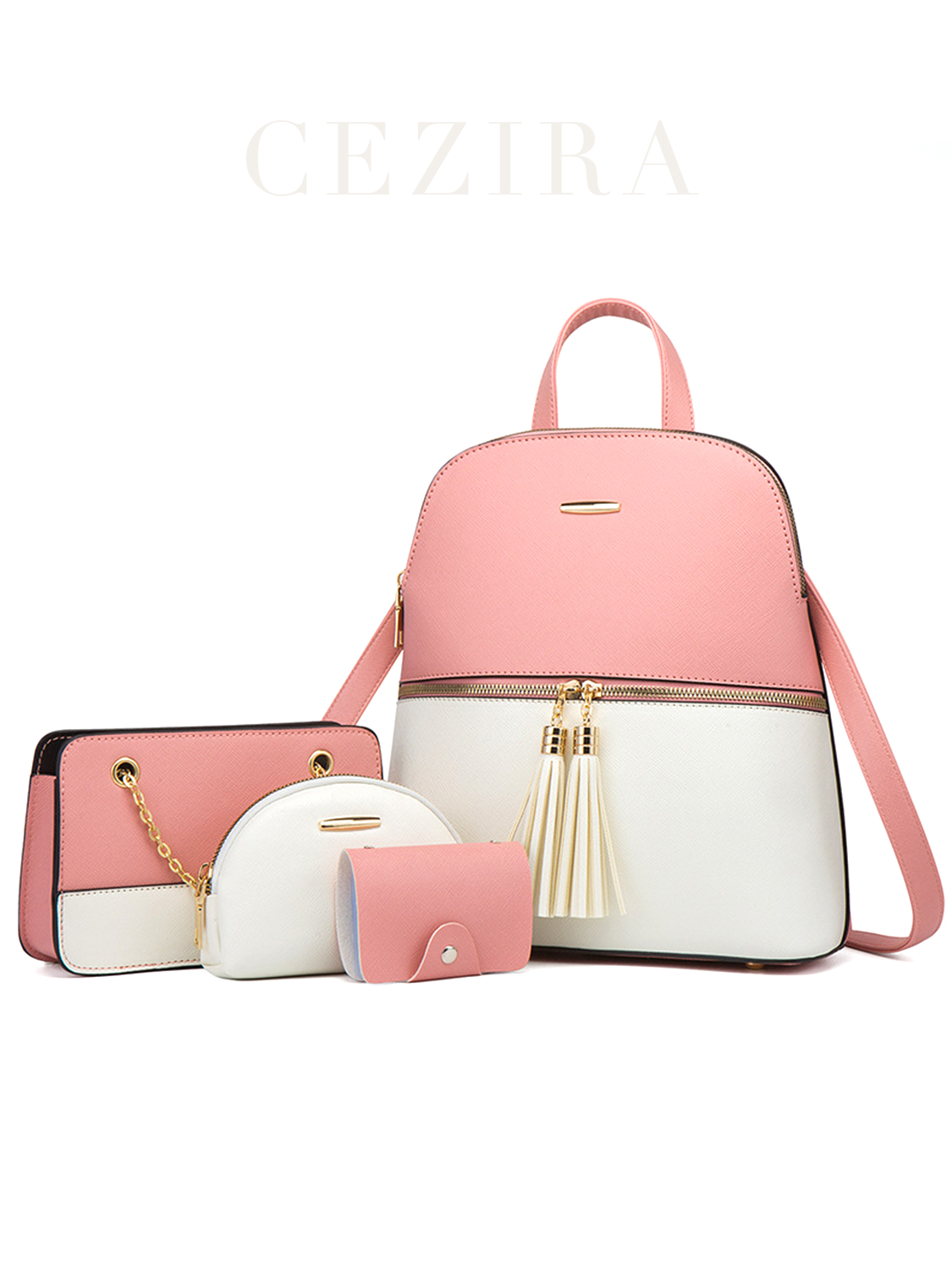 Luxury Bags Vegan - 4 adet çanta Set kadın moda