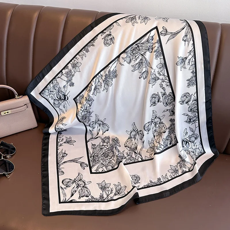 70*70cm lüks çiçek baskı ipek  - Luxury Bags China incelemesi ve fiyatı