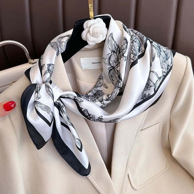 70*70cm lüks çiçek baskı ipek  - Luxury Bags China incelemesi ve fiyatı